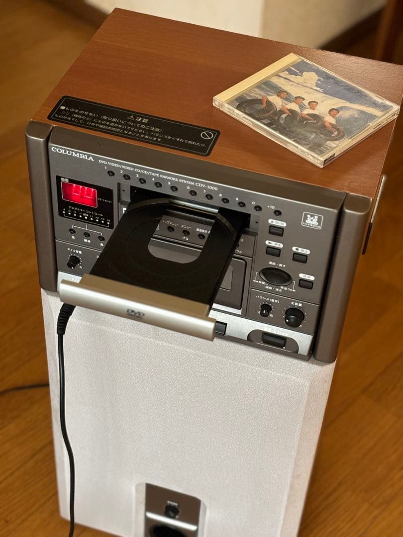 COLUMBIA カラオケシステム CDV-1000 マイク付き