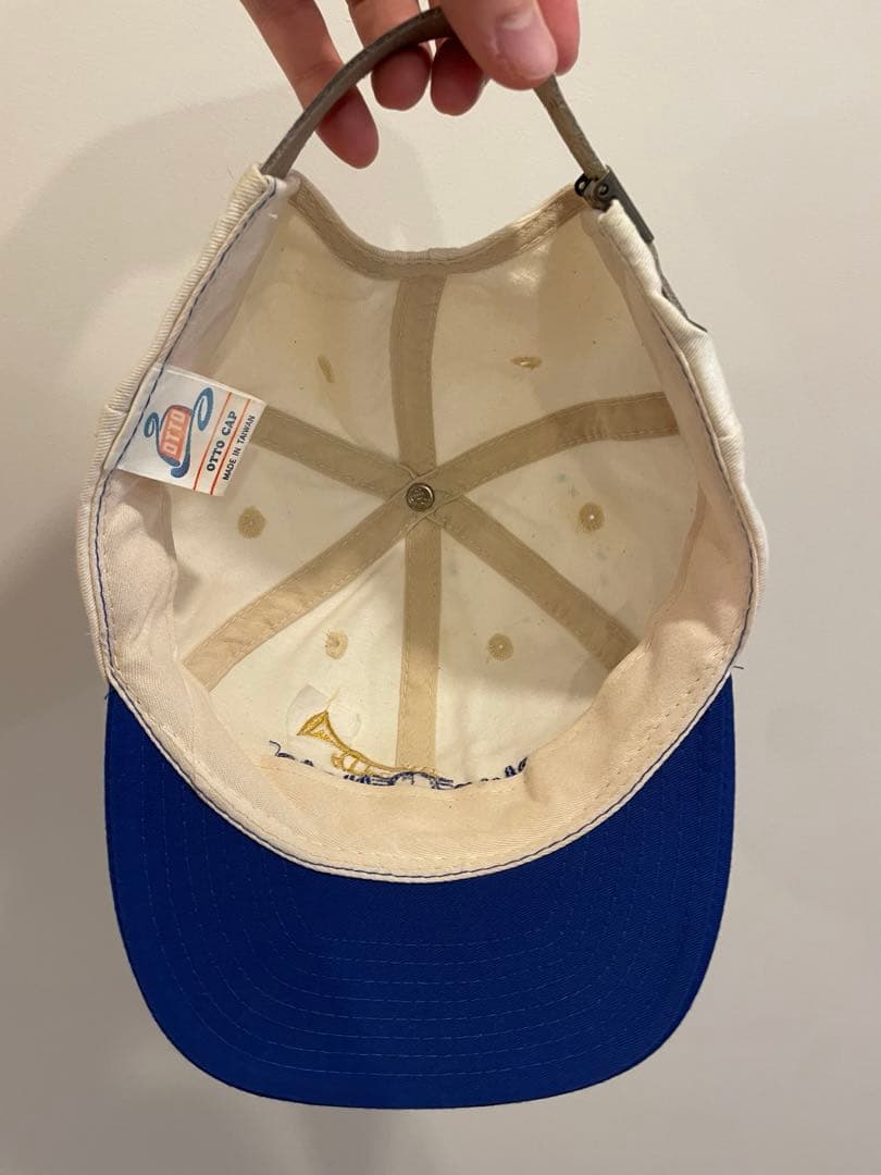 90s blue note 2トーンキャップ 刺繍ロゴキャップ スーベニア