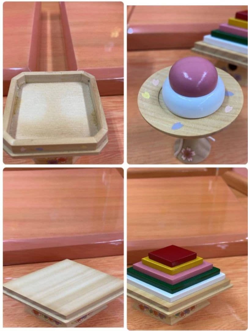 可愛い雛飾り　五人飾り　巾70㎝位前後で飾れる