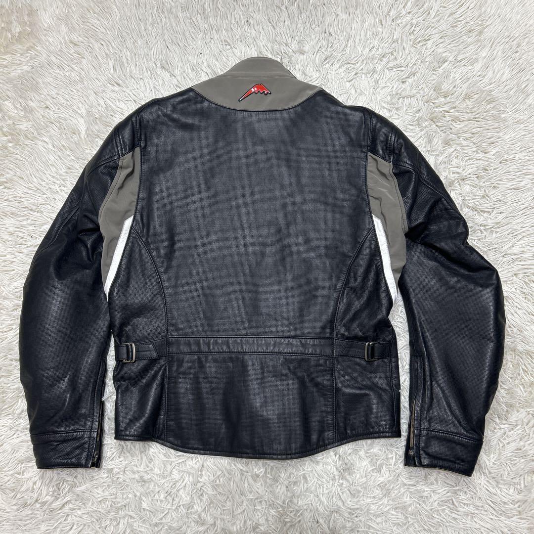クシタニ ピンホールレザージャケット　ライダース　プロテクター　ブラック　L