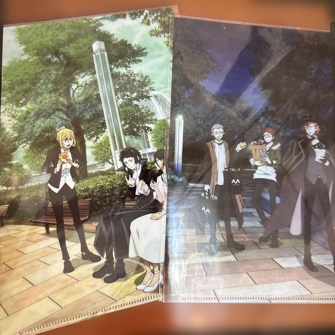 文豪ストレイドッグス 太宰治　芥川龍之介　クリアファイル 18枚 森永