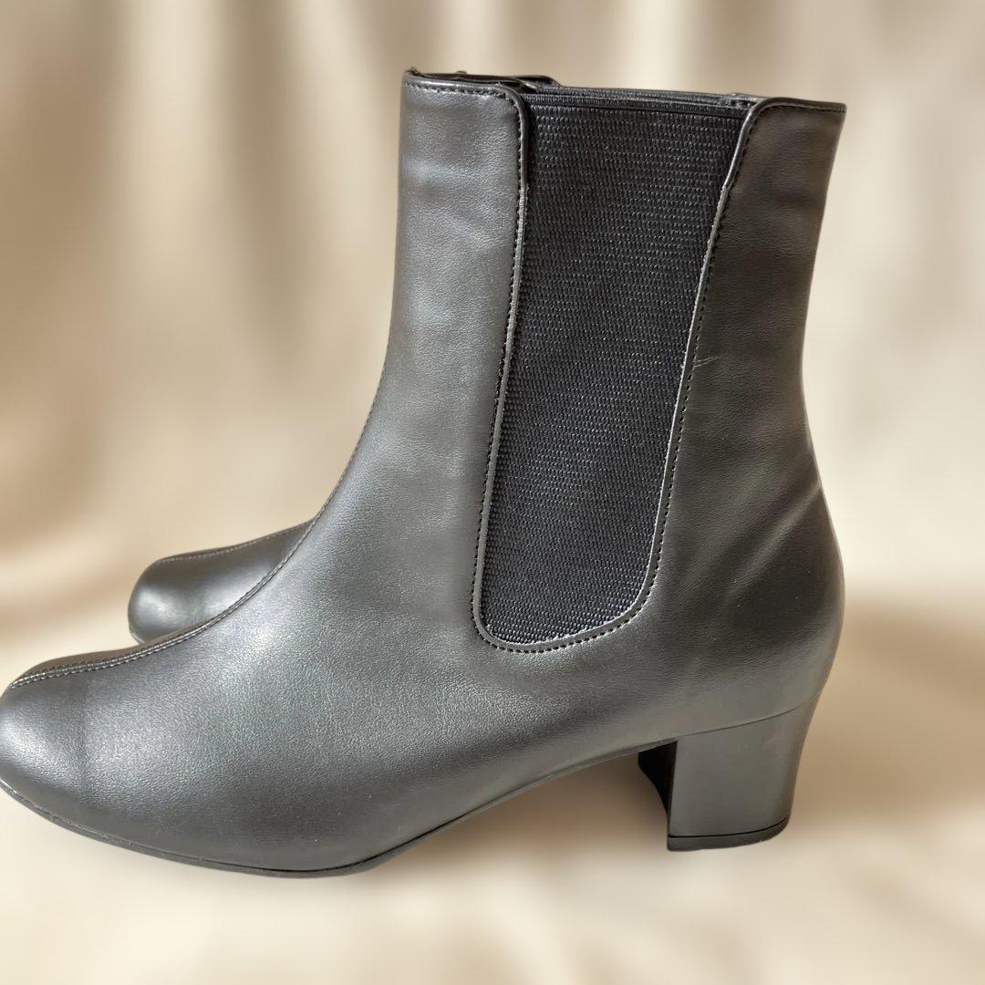 RAKUNAサイドゴアブーツLL 5.5センチヒール 定価18480円