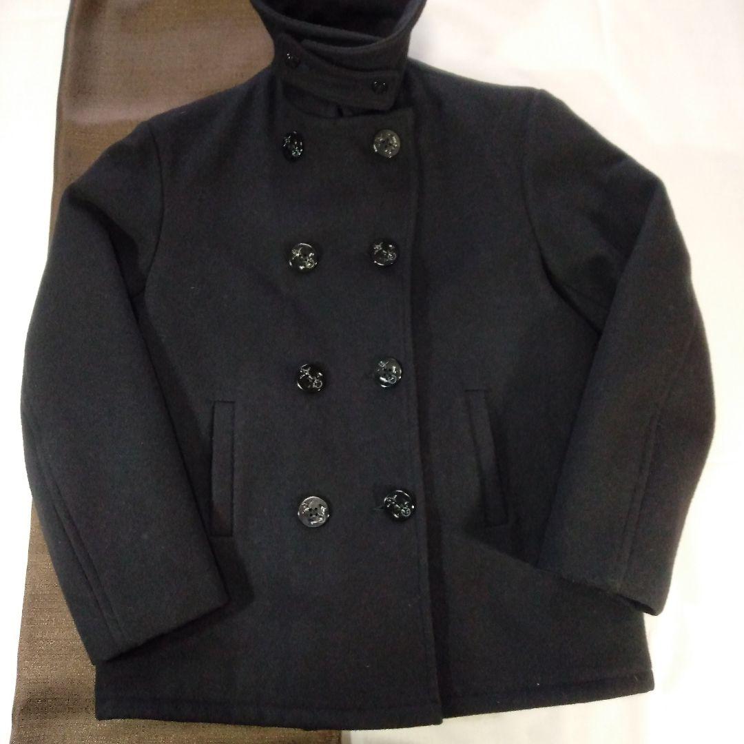 ビームス　フィデリティ　Pコート　　　ブラック