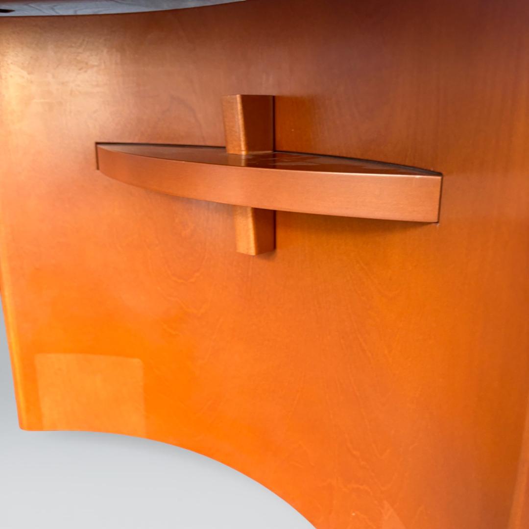 【高級】日本フクラ HUKLA リビングテーブル オーバル 木目 140cm