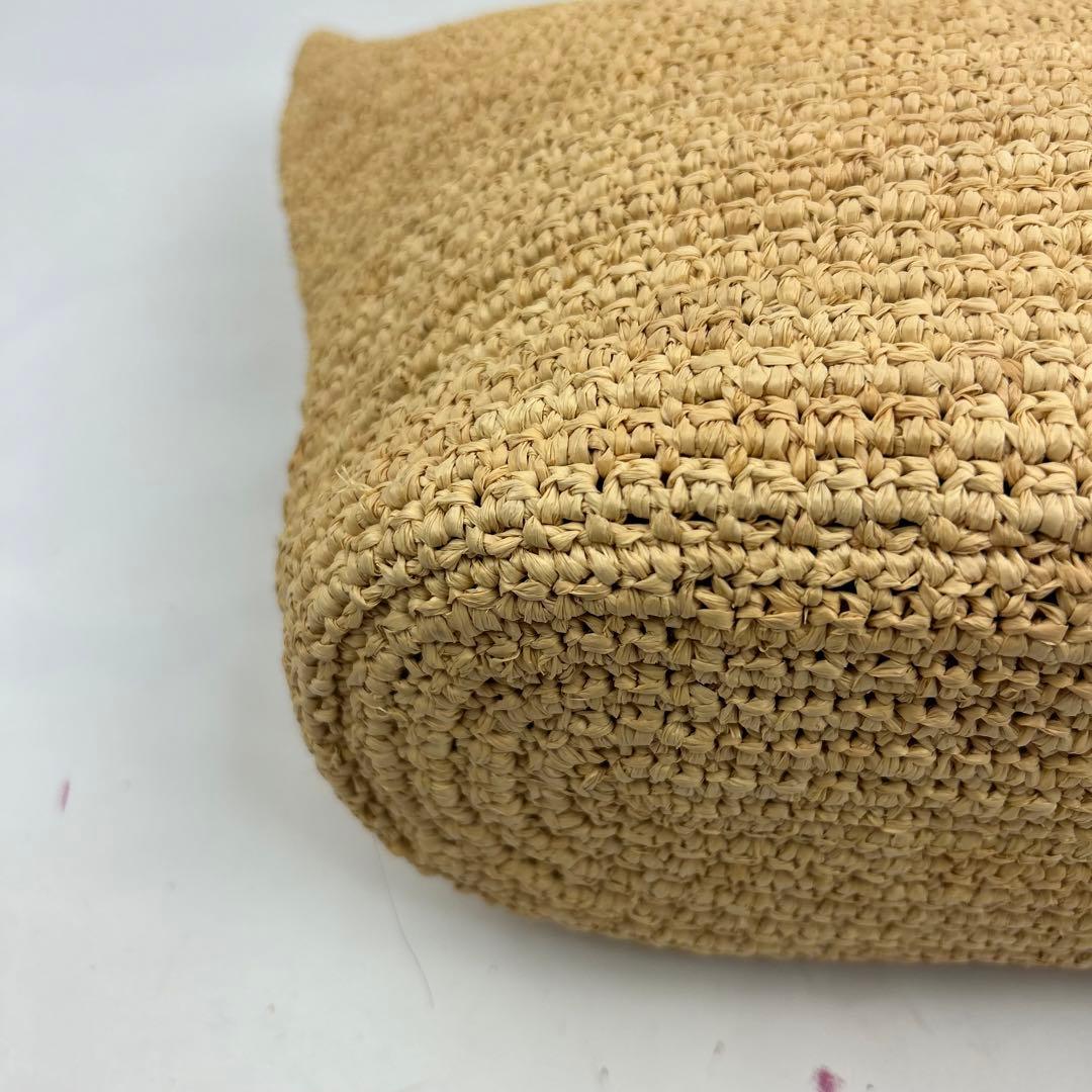 【美品】 ヘレンカミンスキー ラフィア カゴバッグ チャーム　トートバッグ　金具