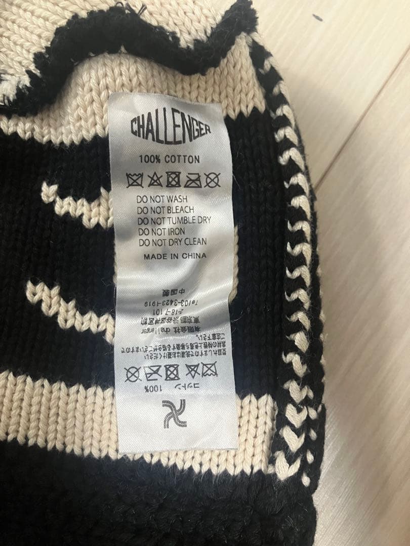 CHALLENGER クラッシャーハット ブラック/ホワイト