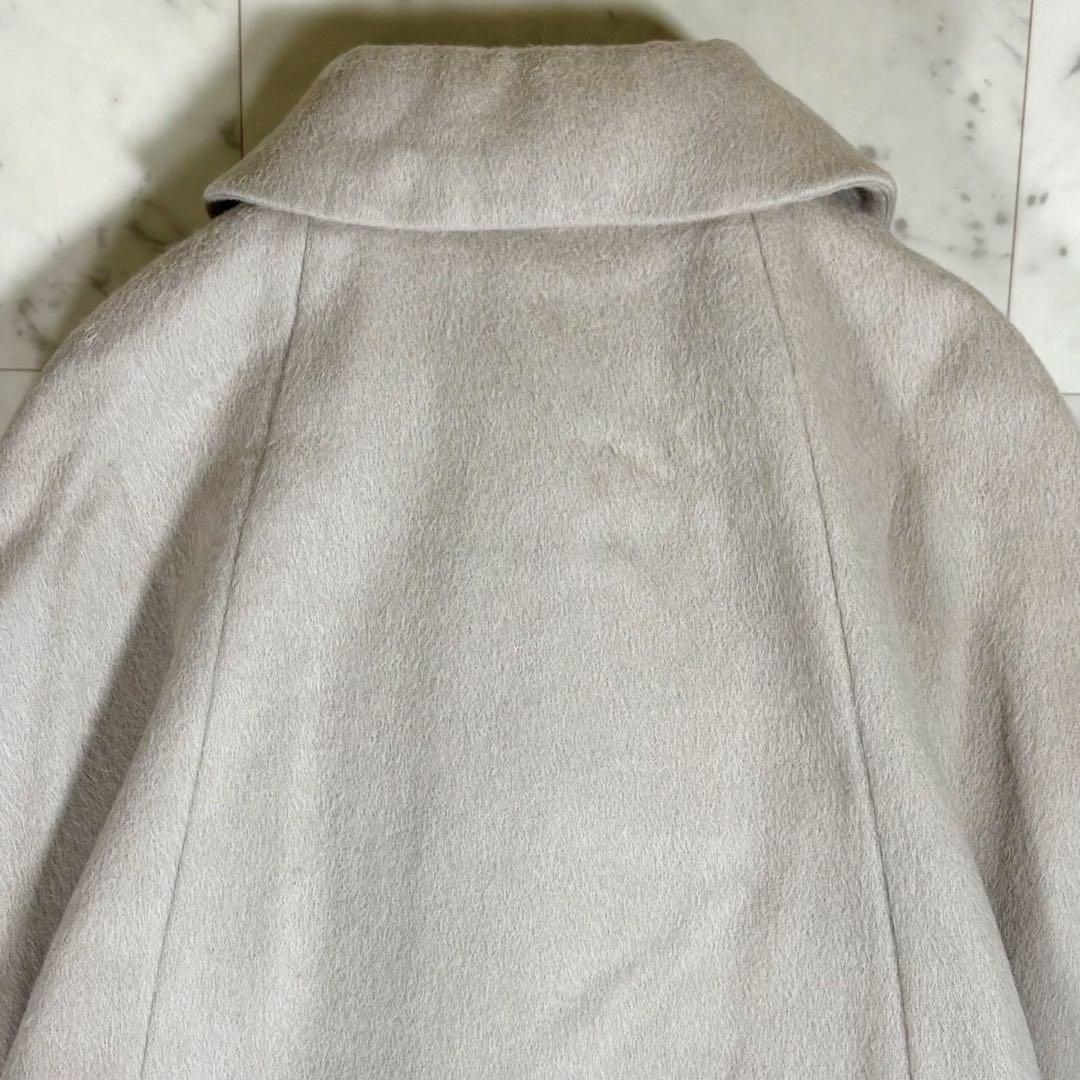 タグ付き未使用品 シビラ ポンチョコート アンゴラ アルパカ 襟付き ポケット
