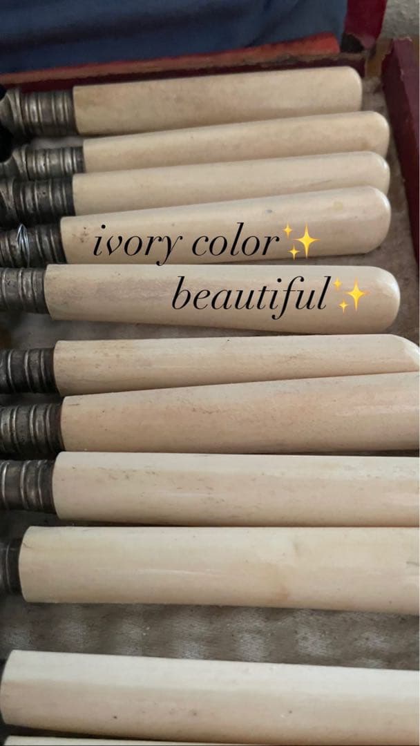 *️⃣プロフ必読❗️難あり❗️アンティーク フランス カトラリーセット アイボリー