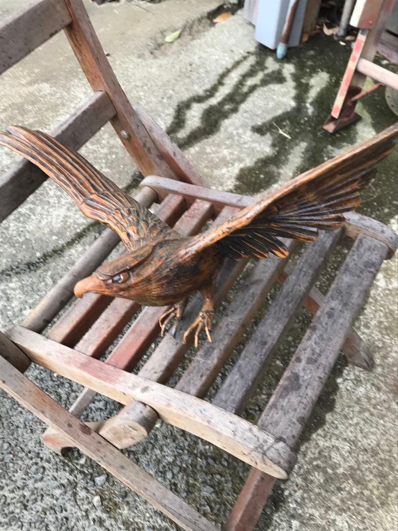 珍しい竹細工の鷹❣️