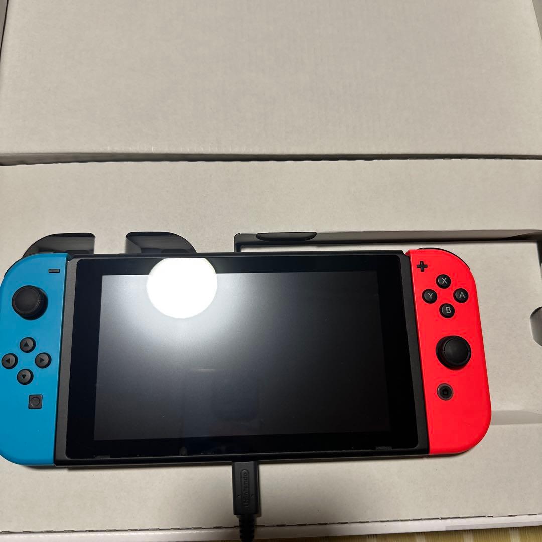 Nintendo Switch バッテリー強化版　青/赤　完品　2021年