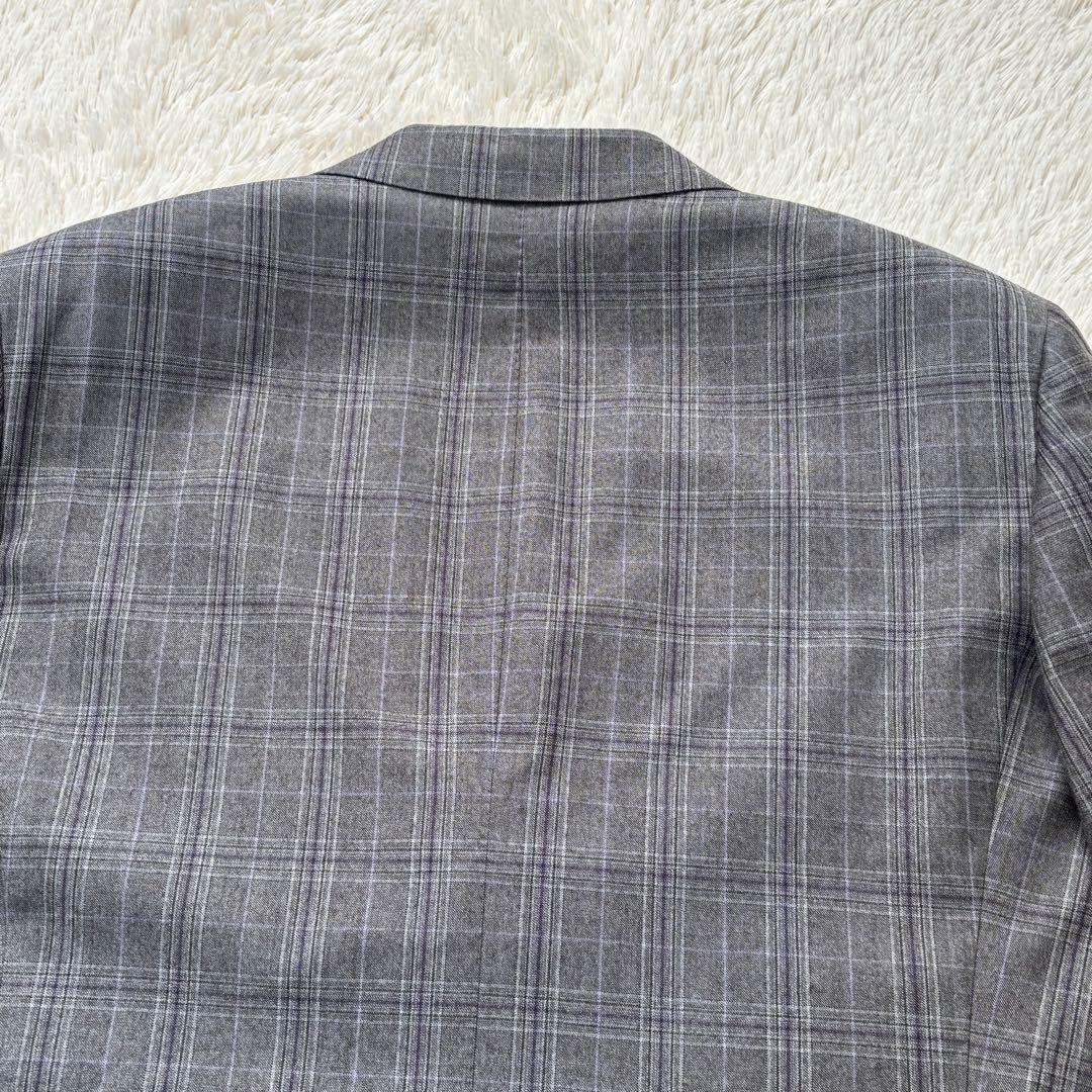 美品✨Paul Stuart スーツ グレー グレンチェック総裏 裏地柄