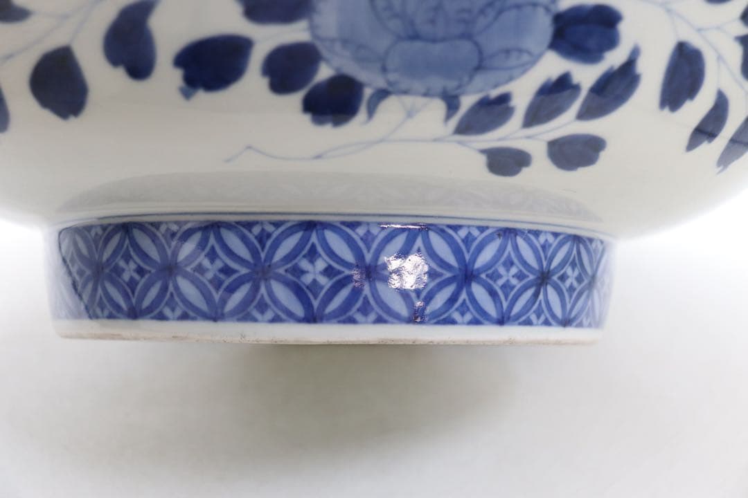 江戸　鍋島　大皿　梅紋　直径33.5cm アンティーク　送料込み260205