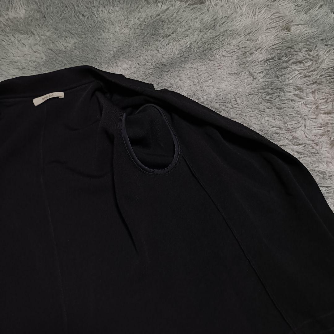 EPOCA エポカ テーラードジャケット ダブルブレスト ストレッチ✨️L 黒