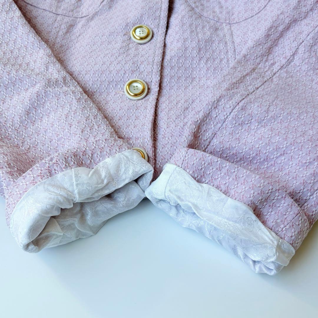 ドルチェ&ガッバーナ　リネン混　ジャケット　ショート丈　サマーツイード　M