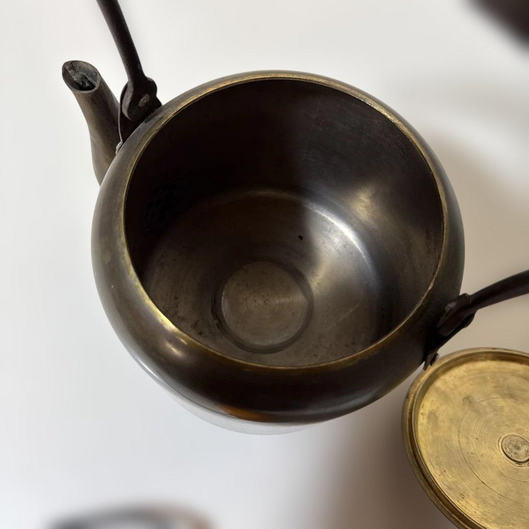 T*ý様 レトロ アンティーク 銅製やかん ヤカン 山西造船鉄工所 ずっしり重い