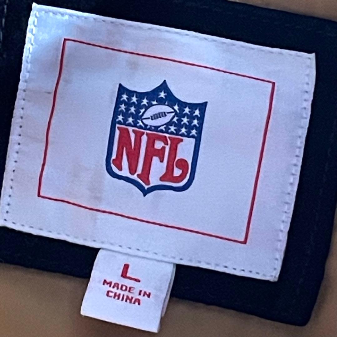 NFL　Steelers　スウェードレザースタジャン　ロゴ刺繍　サイズL