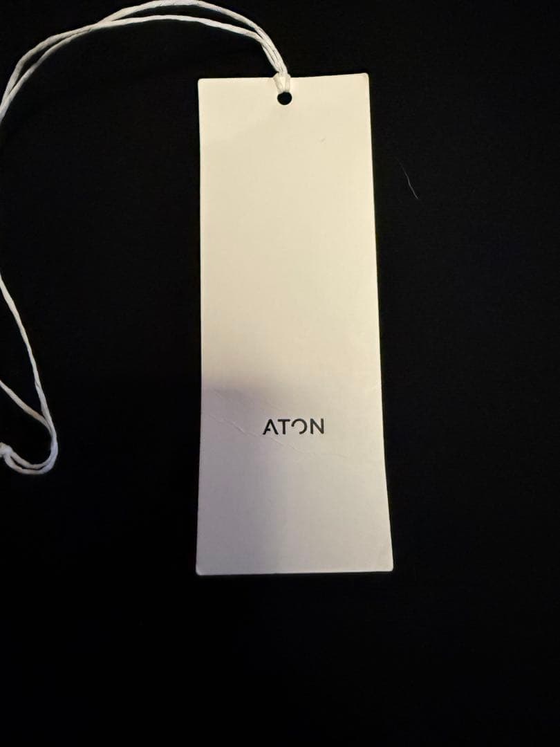 美品ATONエイトンウールサキソニーコートジャケット01黒