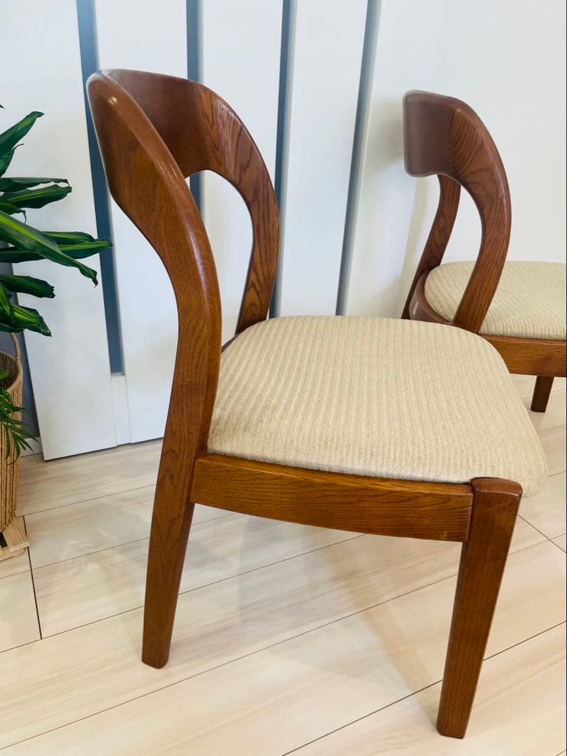 シラカワ shirakawa ダイニングチェア アームレス　 ２脚セット