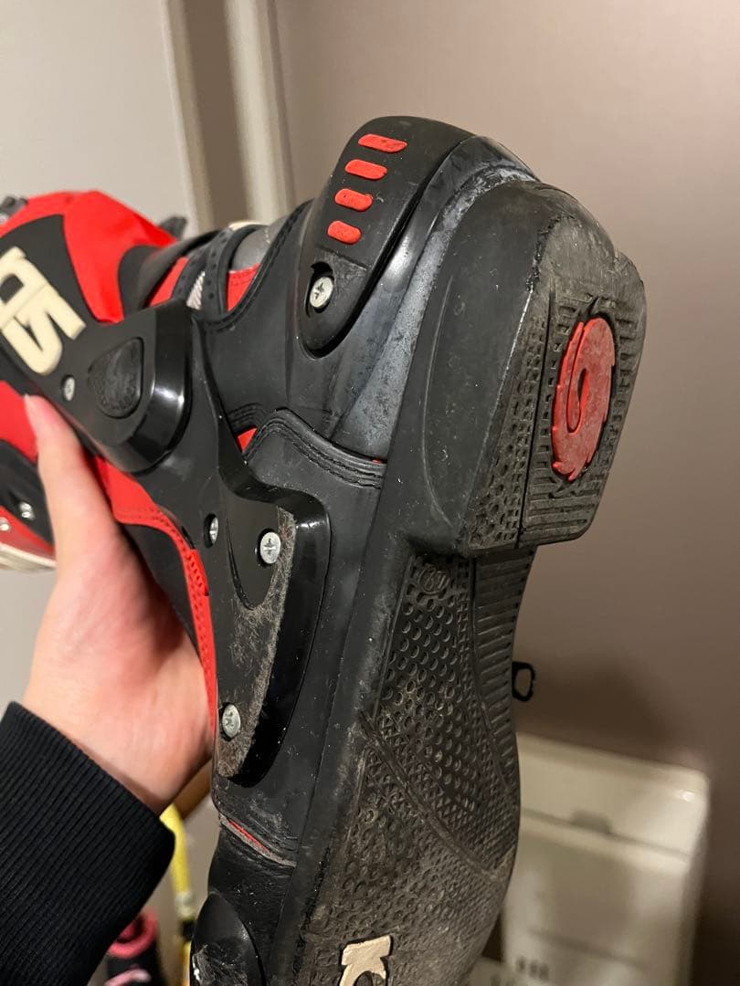 SIDI バイク用ブーツ レッド・ブラック