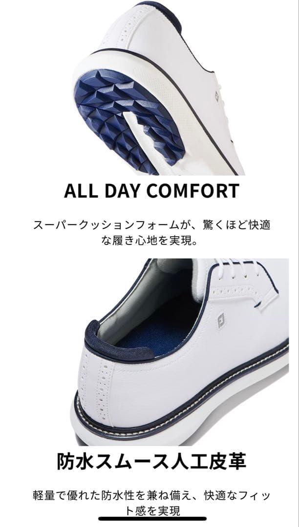 なな【新品未使用】FootJoyTraditionsゴルフシューズ26cm