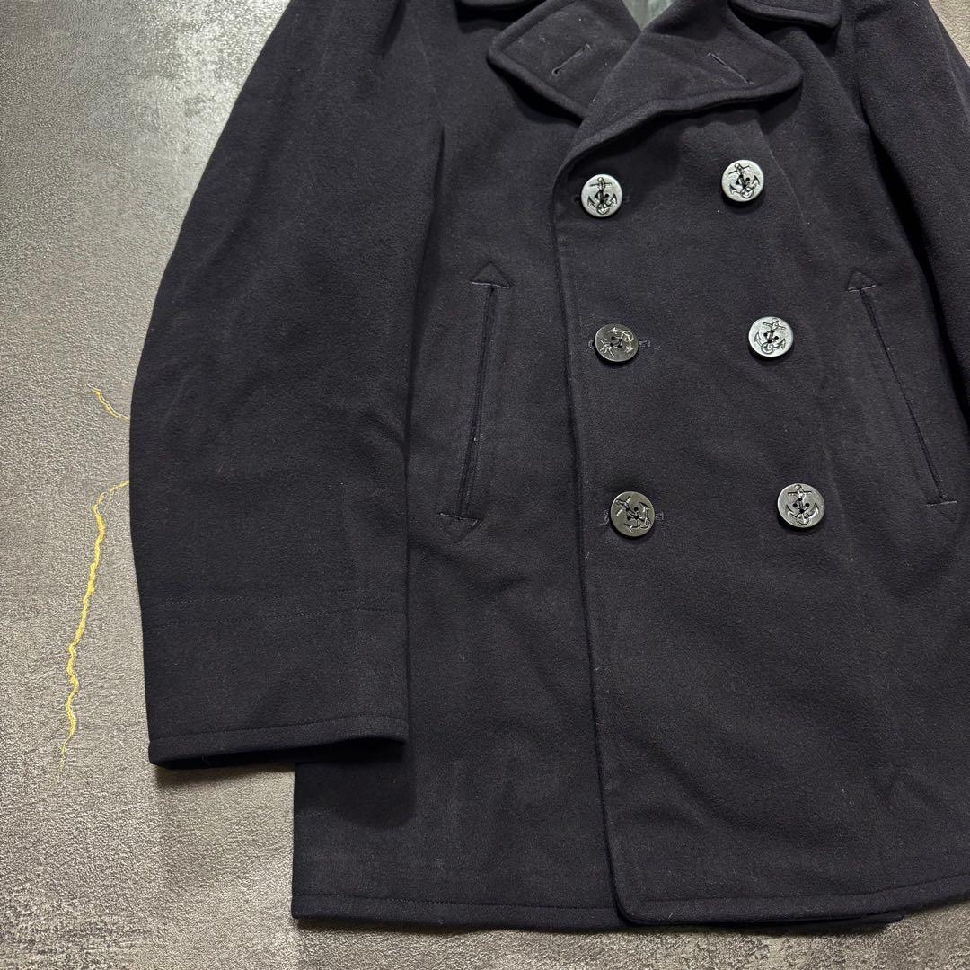 50s U.S.NAVY Pコート米軍実物アメリカ海軍ミリタリージャケット38