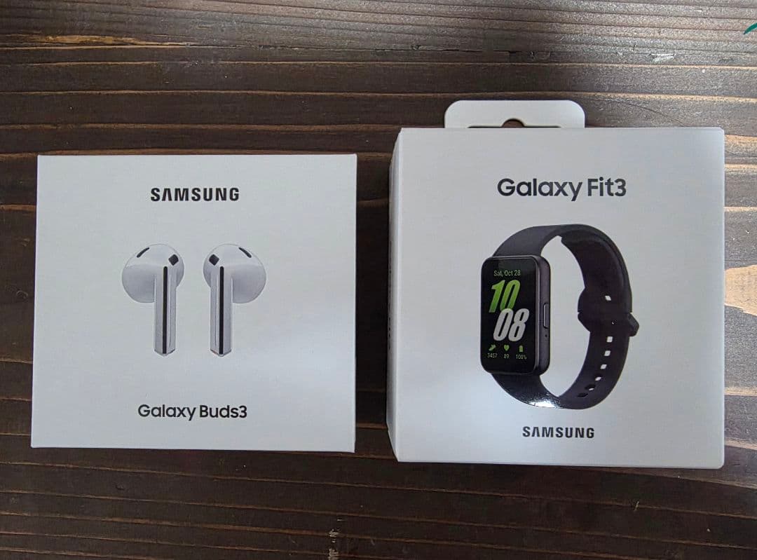 Samsung Galaxy Buds3(新品) & Fit3(中古)セット