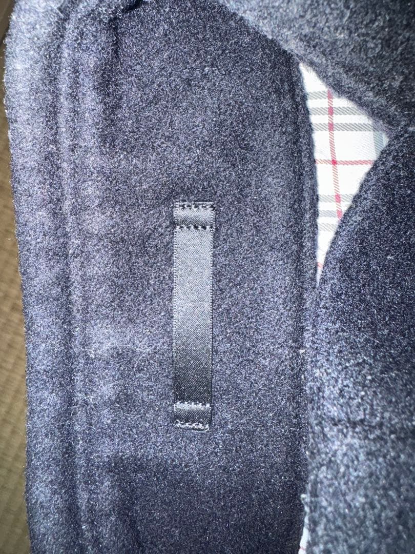 希少L ブラックレーベル　ピーコート　紺