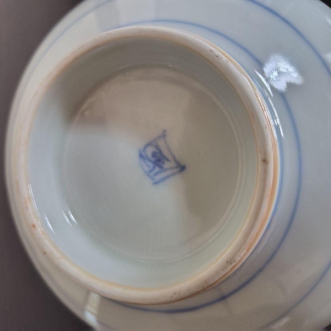 古伊万里 染付 手描き 山水 鉢　大中小3つ アンティーク レトロ 冬 春