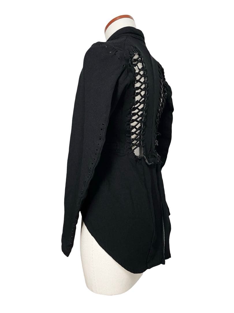 AD2004 レア コムデギャルソン レースアップ 燕尾ジャケット