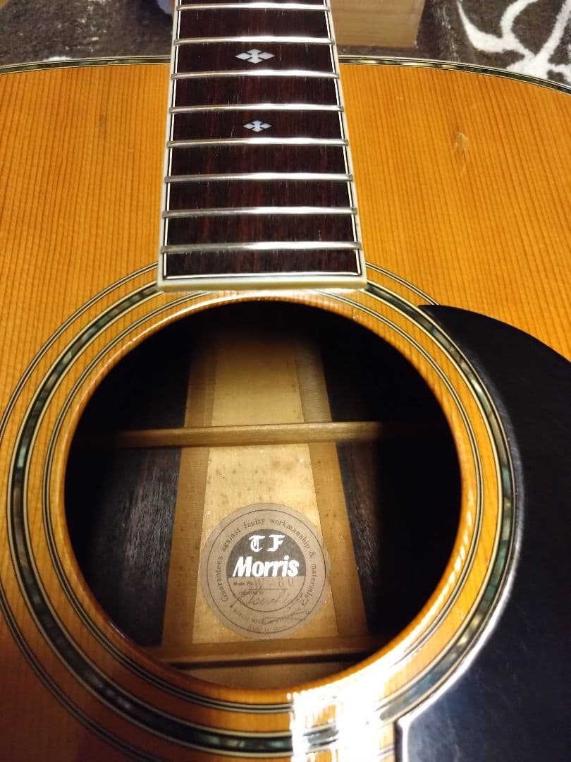 モーリスW-60 ハカランダ JAPANビンテージ　メンテ済　サドル、ナット牛骨