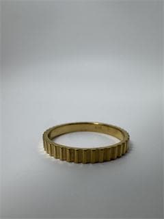 K18ゴールド リブデザインリング1.07g 11号