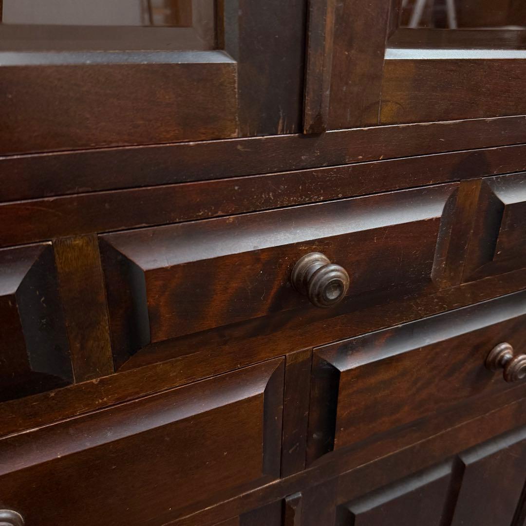 H21K69 北海道民芸家具 食器棚 HM160K