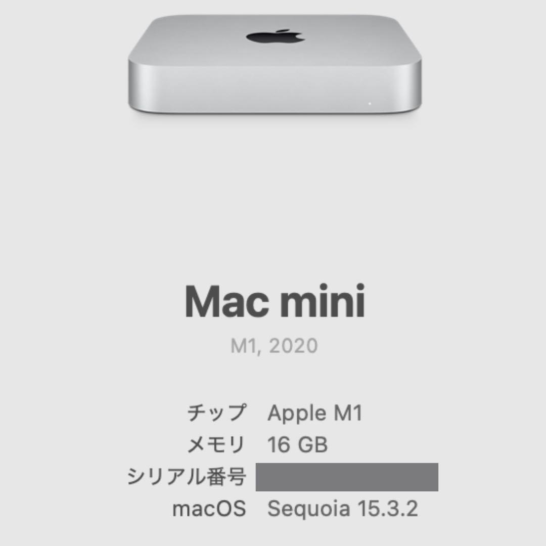 Macデスクトップ Apple Mac mini M1 1TB 16GB