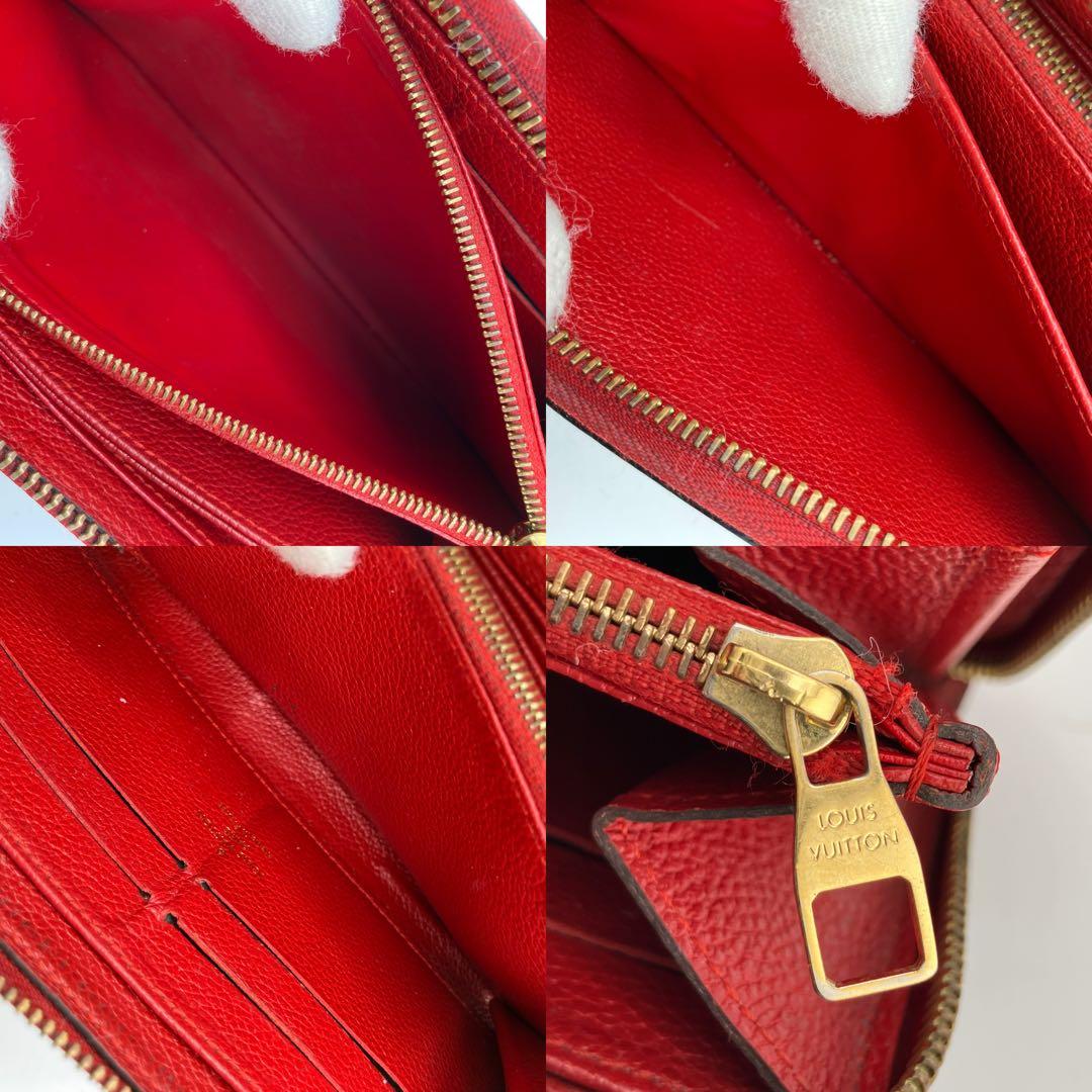 人気✨美品✨ルイヴィトン モノグラム アンプラント ジッピーウォレット 赤