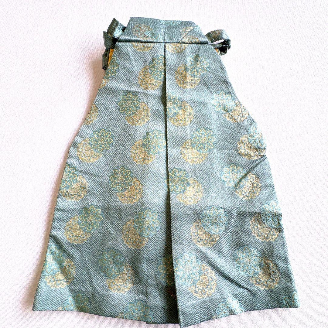 七五三　5歳　男の子　袴セット　紺　鷹　古典柄はかま袴丈54　中古品　61212