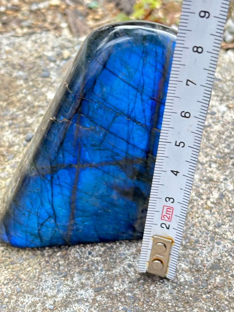 ラブラドライト　強シラー　パワーがすごい　シラーが綺麗　ラブラド　青　両面