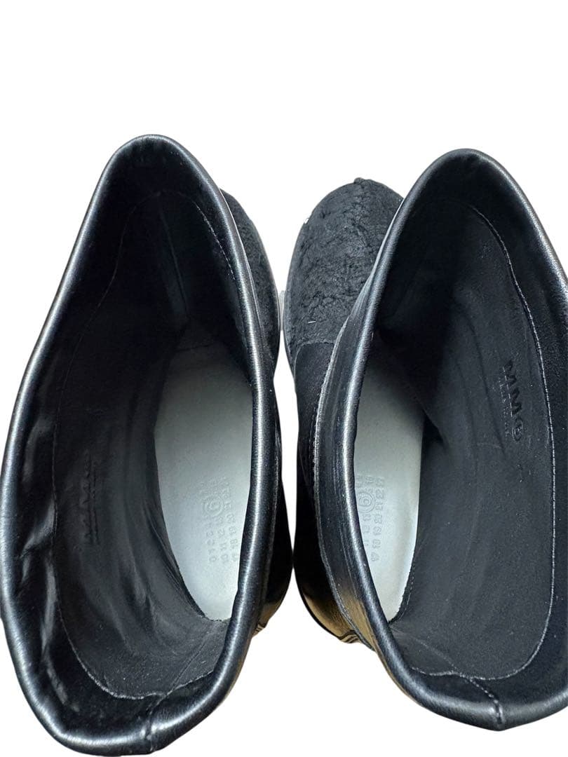 MM6 Maison Margiela バイカーレザーアンクルブーツ 41