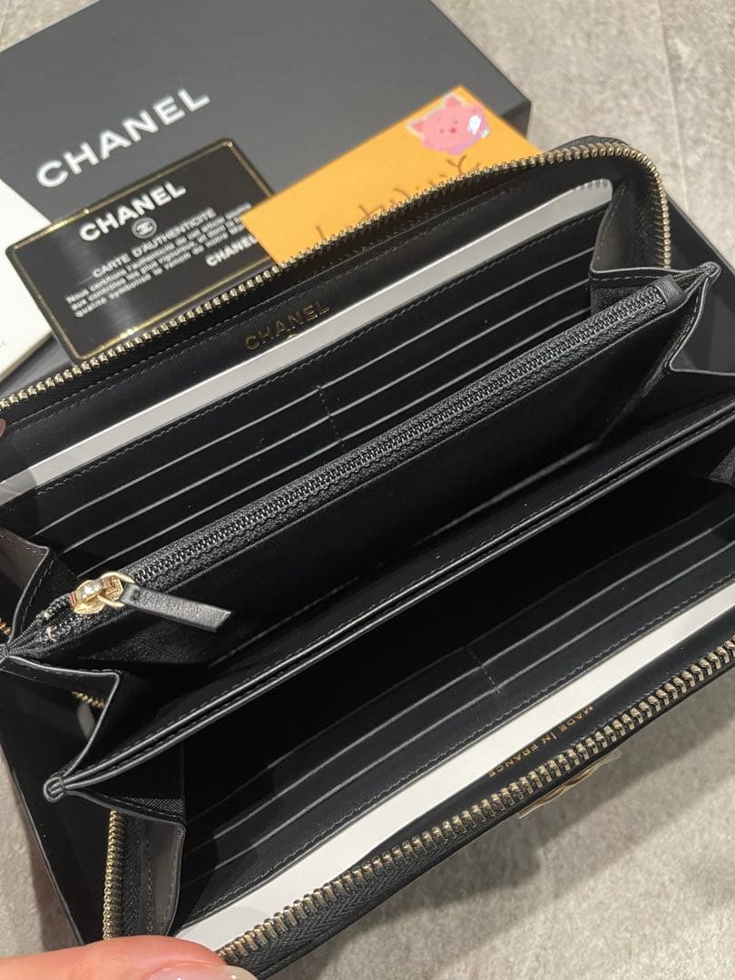 きょう 即購入不可 シャネル 長財布 ボーイ チェーン ファスナー 激レア