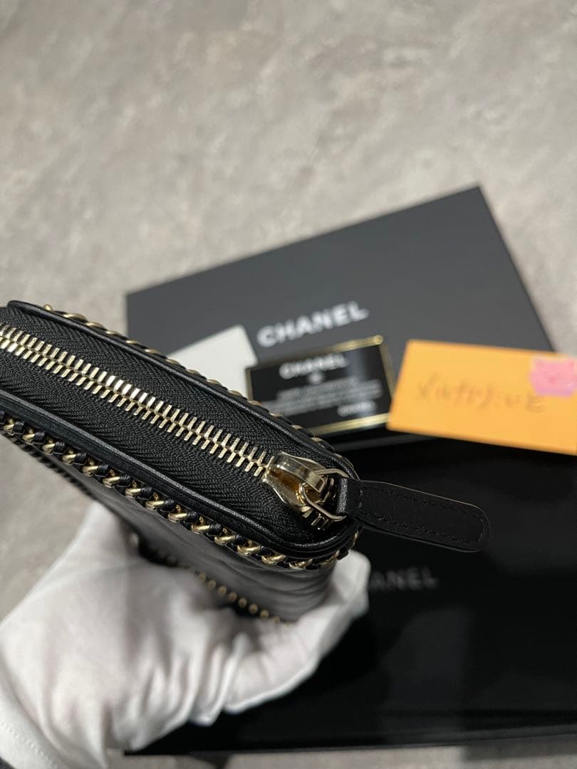 きょう 即購入不可 シャネル 長財布 ボーイ チェーン ファスナー 激レア