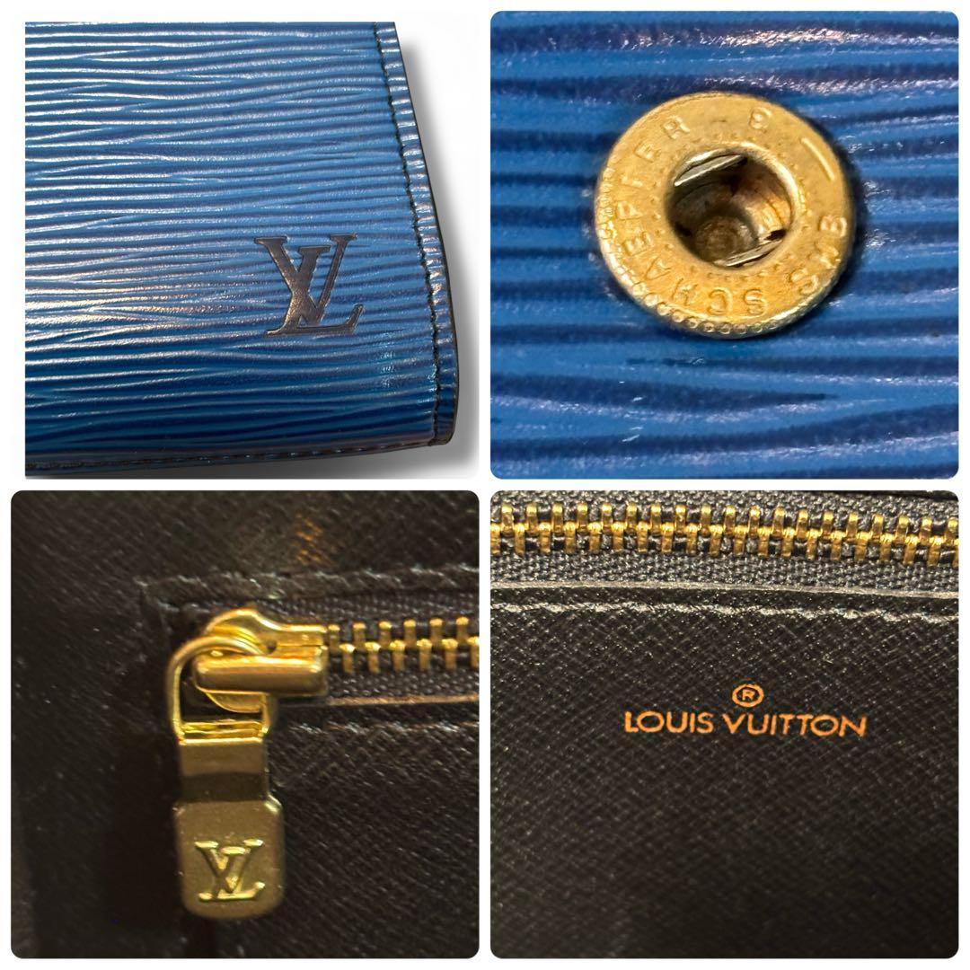 美品 LV ルイ・ヴィトン クラッチバッグ エピ アールデコ トレドブルー