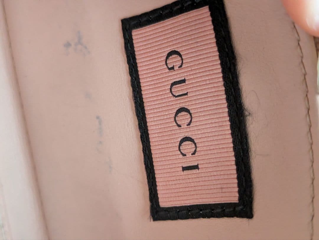 値下げ GGマーモント ゴースト 長財布 PVC ピンク