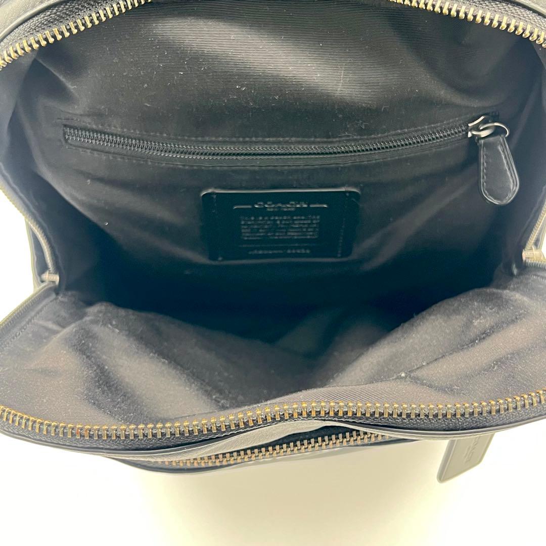 COACH コーチ グラハム バックパック A4 PC可 レザー リュック 黒