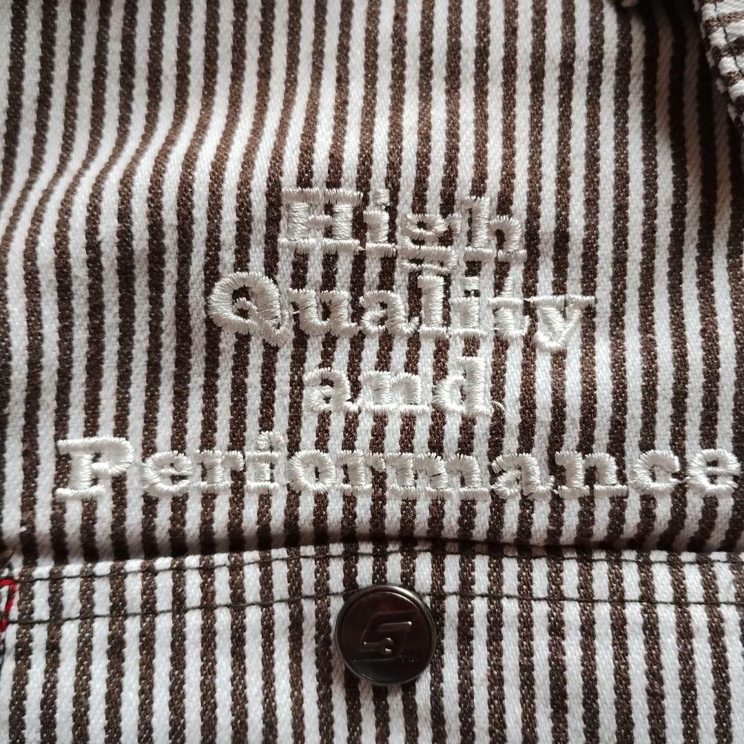 Snap-on 2WAYストライプ オーバーオール XL半袖長袖