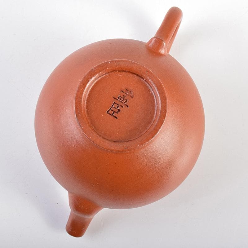 中国　孟臣製　紫砂　朱泥　急須　茶壷　時代箱付　D　R7592