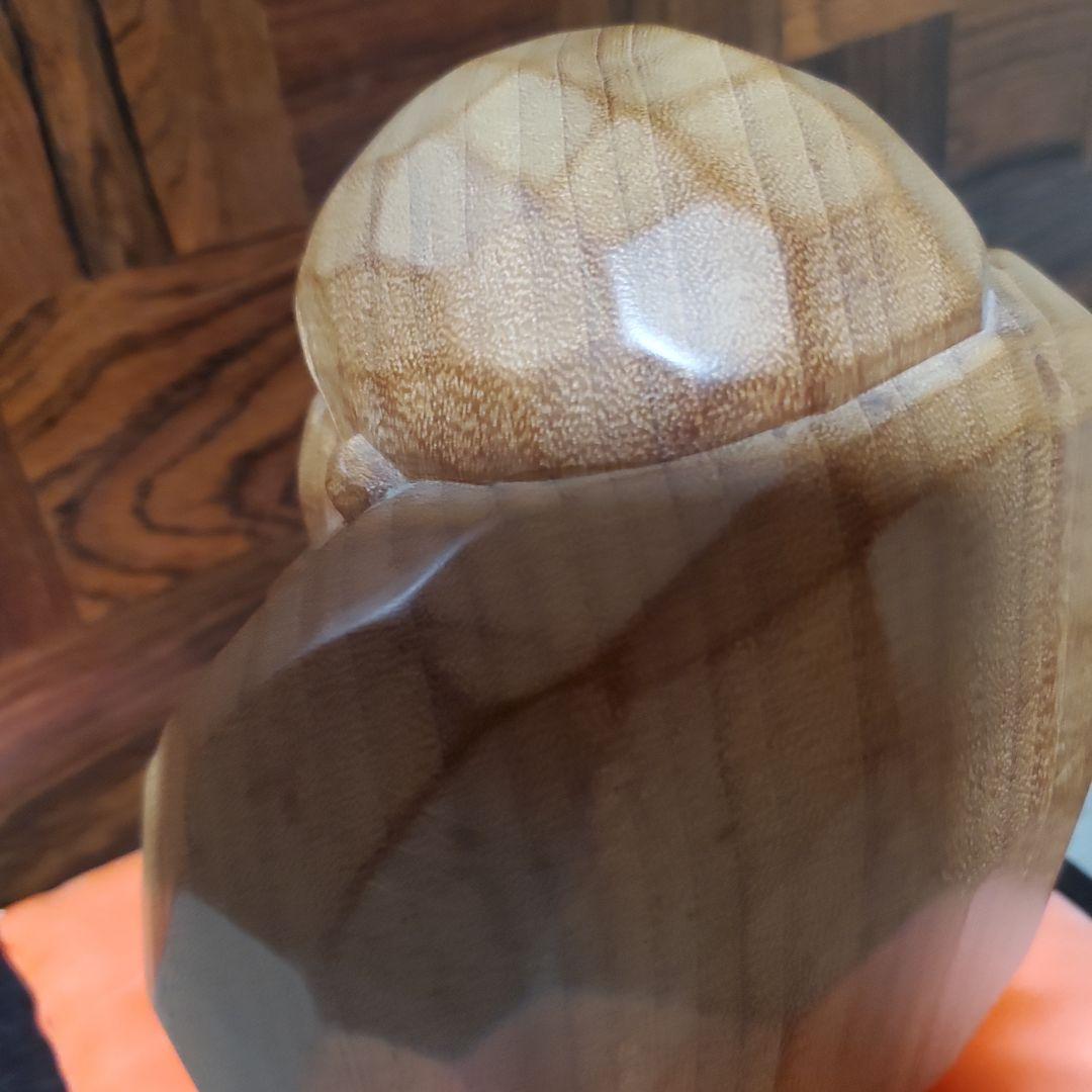 【大幅値下げ】讃岐一刀彫宗家 山中象堂 達磨 だるま 置物　木地