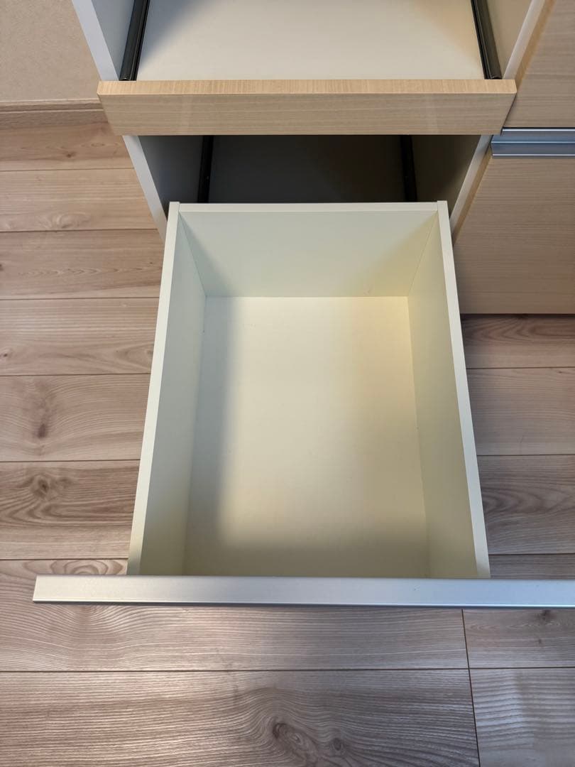 Pamouna(パモウナ) 食器棚 幅90上部スライド扉　キッチンカウンター