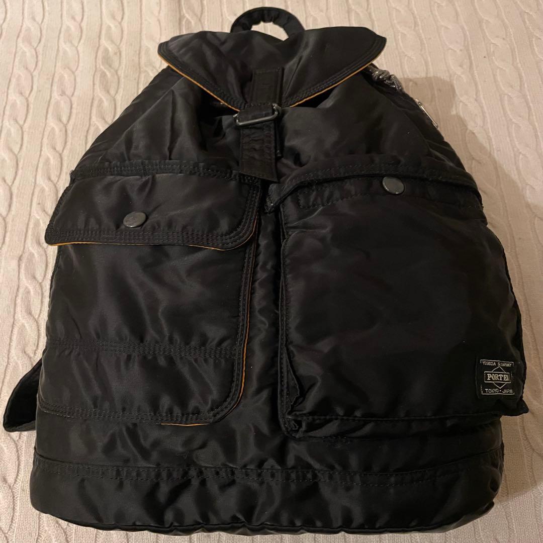 【極美品✨】ポーター タンカー 巾着 リュック バッグパック ブラック