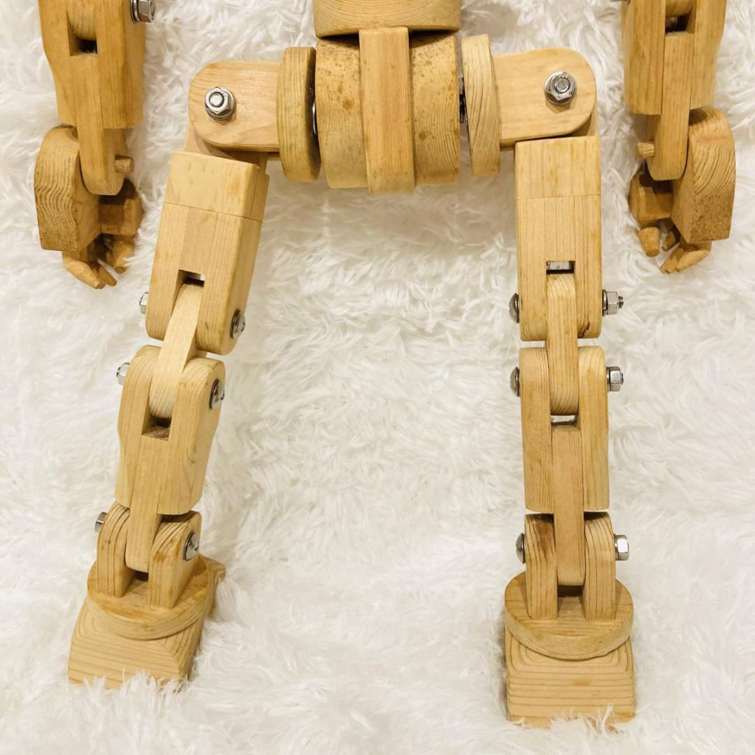 木製人形 ロボット 多関節 モック フィギュア デッサン 高さ46cm