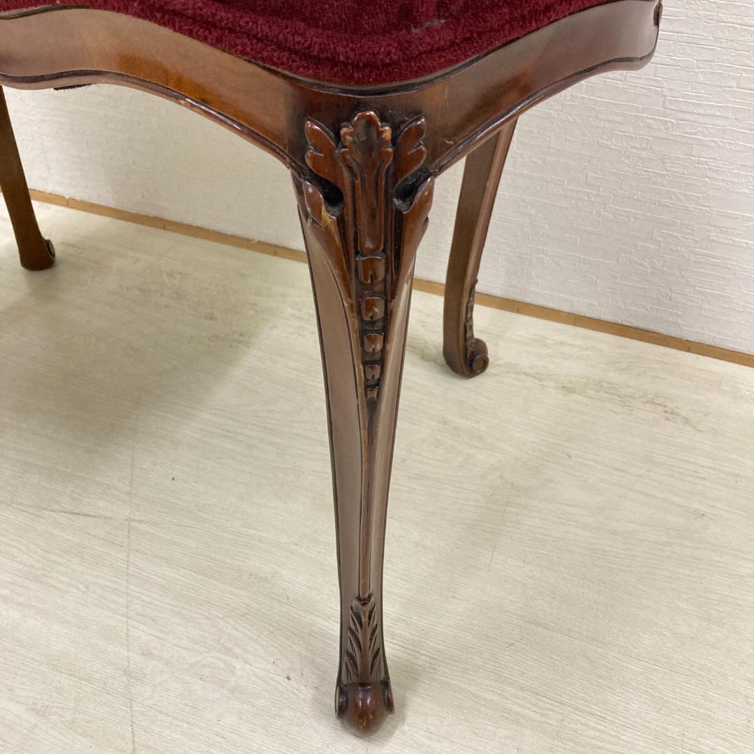 アンティーク　クラシック　猫脚　スツール　椅子　彫刻　フランス？