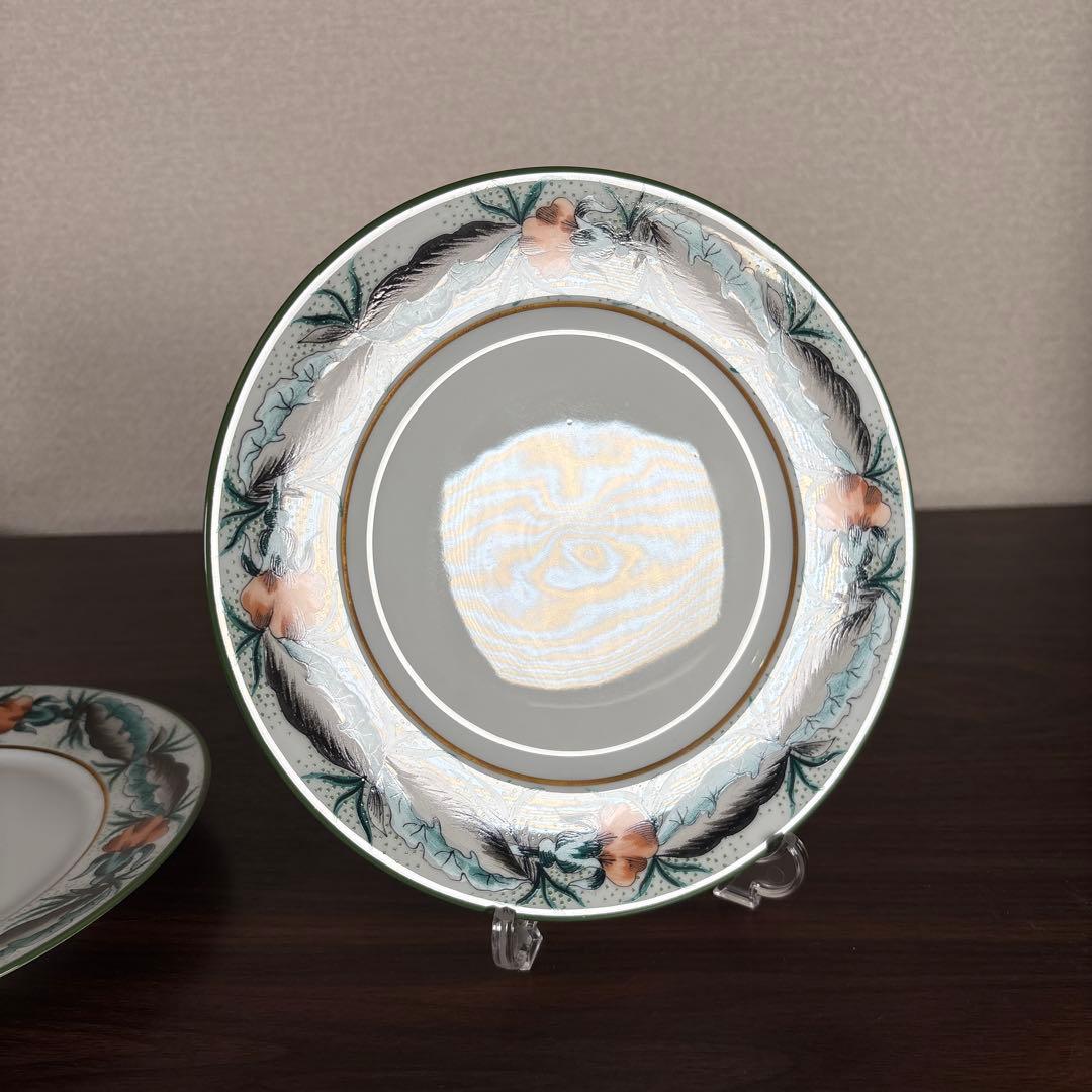 【未使用】Limoges Site Corot 手描きプレート 19cm 4枚
